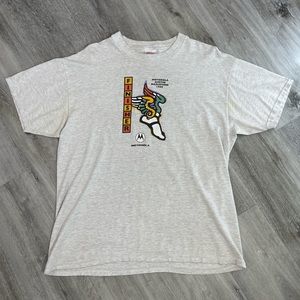 Vintage 1999 Motorola Austin Texas Marathon Finisher Tee Mens XL